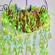 thumbnail image 3 of Guirnalda de luces LED de hiedra artificial | Guirnalda de hojas de seda de 10 hilos con agujeros para colgar | Decoración de interior y exterior de 3 m x 1 m para dormitorio, boda, fiesta, pa, 3 of 4