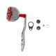 thumbnail image 3 of Mango Completo de Carretes de Pesca de Cebo de Metal CNC con Perilla de Bola Plata roja Sunnimix Manija de la manija del carrete de la pesca, 3 of 8