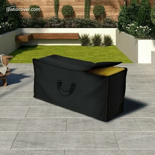 Patio Cover Outdoor Cushions Storage Bag - Outdoor Patio Cushions Storage Washable - Heavy Duty Furniture 47 Inch Combo Cover