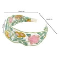 thumbnail image 2 of ievspot 1 Pcs  Mesh Yarn Wide Headband ,Retro Embroidery Flower Pattern Hair Hoop Soft Elastic Headband Hair Accessory, 2 of 8
