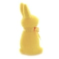 thumbnail image 2 of Easter Flocked Button Nose Rabbit Spring Decoration Bunny Fuzzy Wh0133 Yellow, 2 of 3