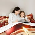 thumbnail image 5 of jejeloiu Romance Theme Valentine's Day Merry Christmas Twin Comforter Set,Reversible Microfiber Unisex Bedding,2pcs, 5 of 8