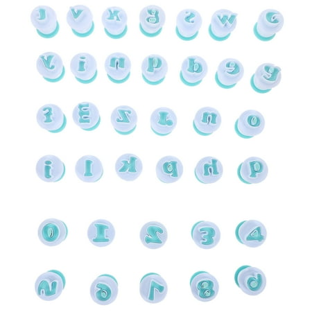 

36Pcs Cookies Molds Alphabet Number Chocolate Candy Molds Household Baking Gadgets