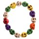 thumbnail image 1 of Pulsera de Howlita Turquesa Diseno de Craneo, 1 of 1