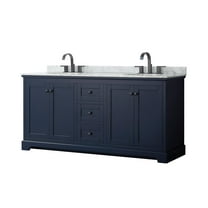 Wyndham Collection Wcv232372dcmunomxx Avery 72" Free Standing Double Basin Vanity Set -