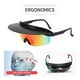 thumbnail image 5 of Eigraketly PC ciclismo gafas de sol a prueba de sol Unisex a prueba de viento ergonómico Universal resistente a la intemperie bicicletas gafas Type2 NO2, 5 of 6