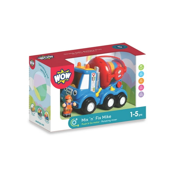 WOW Mix n Fix Mike Baby Toy Playset, 3-Piece