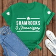 thumbnail image 4 of Outfmvch St Patricks Day Shirt Women St Patricks Day Shirt Womens Tops Wost. Day Funny and Shenanigans Casual T Shirt Casual T Shirt Letters Printed Crew Neck Shirt Wopullover T Shirt Green S, 4 of 7