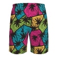 thumbnail image 6 of Naloa Hawaii Palms Men's Beach Shorts, Surfing shorts, Swim trunks, Quick Dry Swim Trunks for Surfing Beach Fun - X-Large, 6 of 9