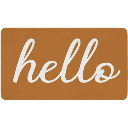 Hello Door Mat Welcome Mats Indoor Outdoor Rubber Non Slip 30 x17 Durable Floor Mat Non Slip Rug Ultra Absorb Mud Easy Clean Front Doormat for Entryway Patio Kitchen and Living Room