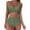 Green, variant on Beach Women's Swimsuits Sets, Solid Color 1 Piece Swimsuits Wine