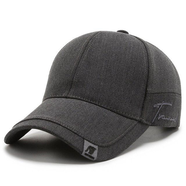 Gorra de béisbol ajustable gris oscuro, gorra de golf, gorra de camionero de motocicleta, gorra con correa trasera para hombres y mujeres, gorra de béisbol salvaje
