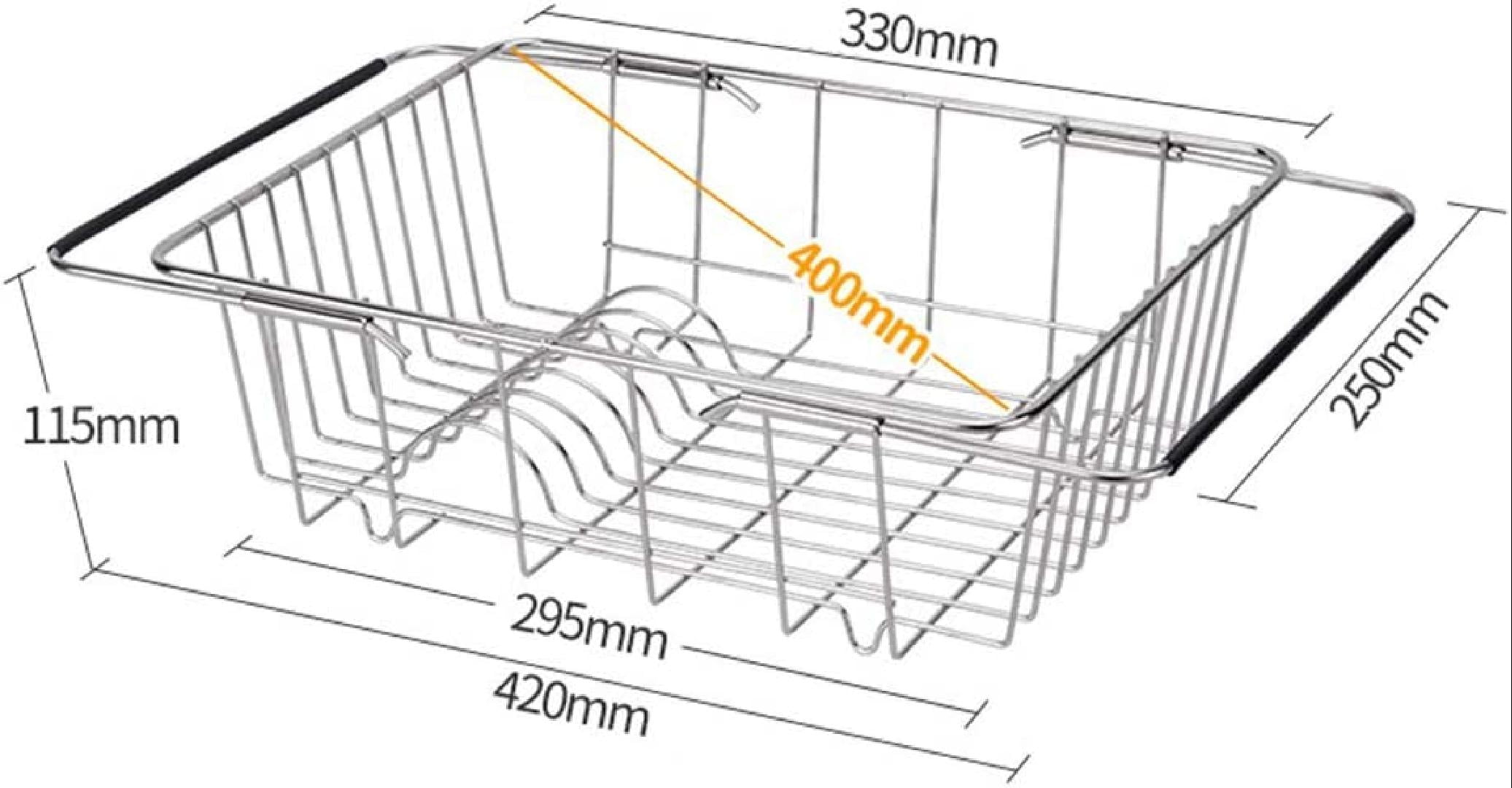 1Pack Expandable Dish Drying Rack Stainless Steel Dish Rack Over Sink 1pack-expandable-dish-drying-rack-stainless-steel-dish-rack-over-sink