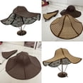 thumbnail image 3 of Practical Trendy Sun Protection Foldable Farming Fan Cap Beach Hat Straw Hat Hexagonal Hat KHAKI SMALL, 3 of 8