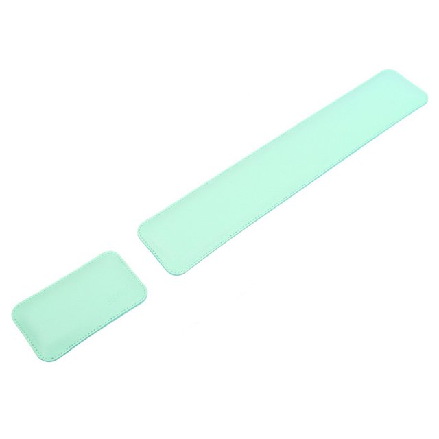 CSChome Mouse Wrist Support Wrist Rest Set Ergonomic Super Soft Double Sided Faux Leather Non-Slip Keyboard Support
