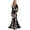 B01-black, variant on Skeleton Costume Women, 3D Digital Print Velvet Floral Halloween Dress, Cosplay Party Events Witch Gothic Medieval Dresses