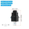 thumbnail image 2 of Unique Bargains 9mm Latching Push Button Switch, 6 Pcs 2 Pins DC 30V 0.5A On/Off Self Lock Electric Torch Tail Switch, Black, 2 of 5
