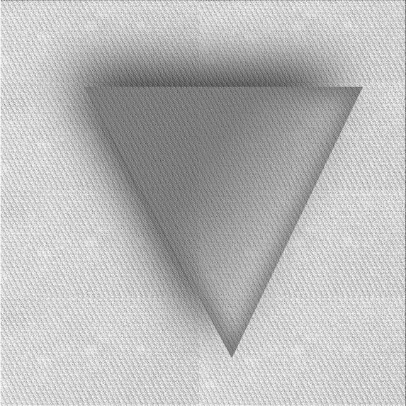 Ahgly Company Indoor Square Patterned Gunmetal Gray Area Rugs, 5' Square