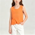 thumbnail image 5 of Ceisia Boys' Solid Color Sleeveless Cotton Tank Top Orange 1 Years-2 Years Gift, 5 of 6