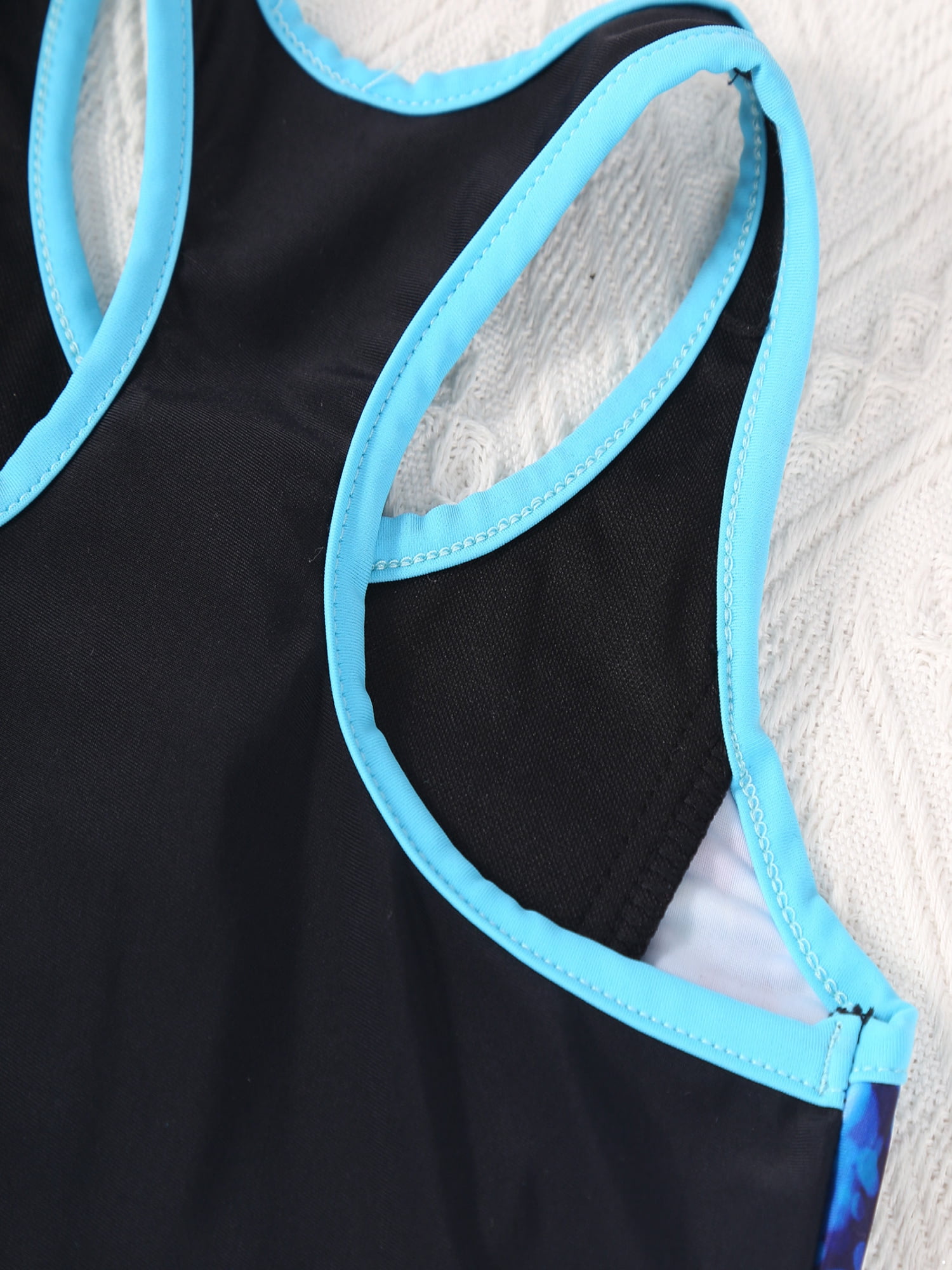 CHICTRY One Piece Swimsuit Sleeveless Racerback Polyester Stretch (Girl's), Size 12
