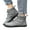 Grey, variant on Men's Barefoot Snow Boots High Top Waterproof Walking Hiking Fleece Lined Ankle Booties(Grey,8)