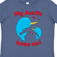 thumbnail image 4 of Inktastic My Auntie Loves Me Narwhal Family Boys or Girls Toddler T-Shirt, 4 of 5