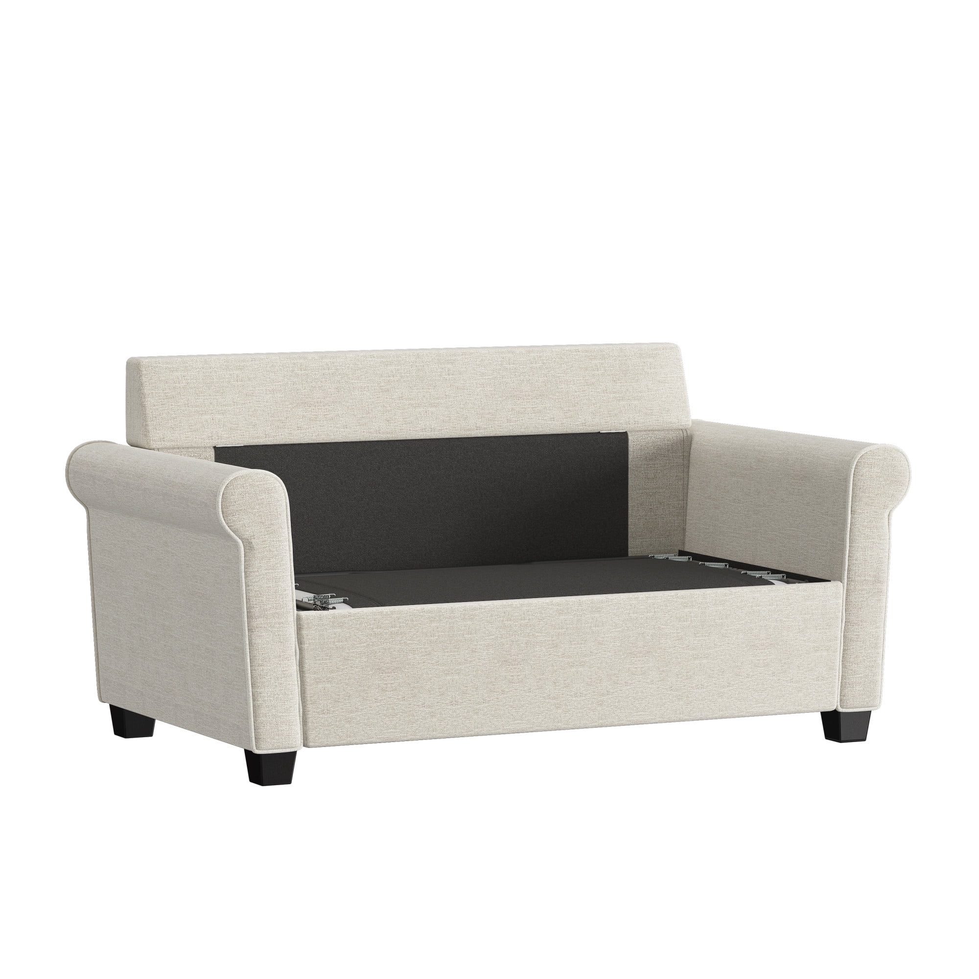 Mainstays Tatum Twin Sleeper 56.25" Loveseat, Beige