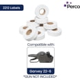 thumbnail image 2 of Perco White Price Marking Labels - 110,000 Blank Labels for Garvey 22-6/22-7/22-8 Price Gun with Ink Rolls Included - 90 Rolls, 10 Sleeves - Made in USA, 2 of 7