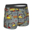 thumbnail image 3 of Disketp Funny Construction Men'S Boxer Briefs,Soft And Breathable Cotton Underwear With Comfortflex Waistband, 3 of 9