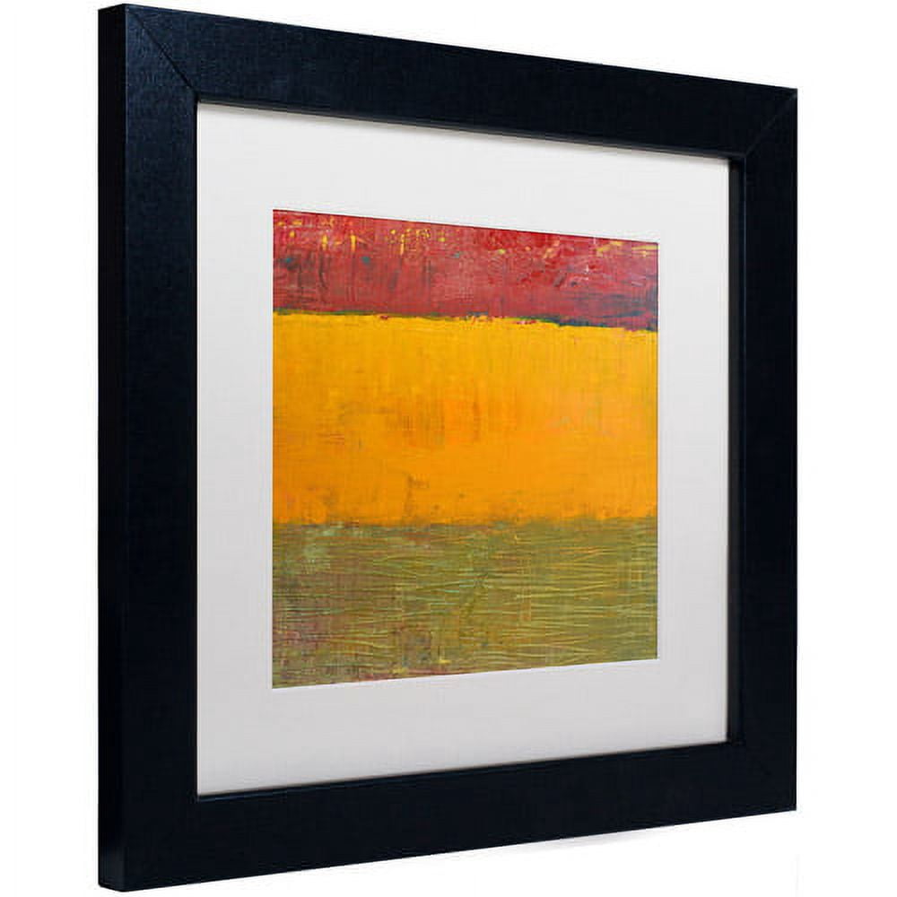 Trademark Fine Art "Highway Series Grasses" Canvas Art by Michelle Calkins, White Matte, Black Frame