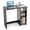 Black, variant on 31.5 " Modern Home Office Desk with 2 Compartments, Wood Computer desk for Small Space,White