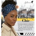 thumbnail image 5 of Olivia Sylx African Headscarf - Head Wrap Scarf & Headwrap for Women - Jersey Hair Scarf for Black Women - Soft & Breathable, 5 of 6