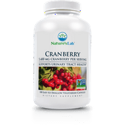 Nature's Lab Cranberry 5400mg  180 Count (6 Month Supply) - Supports Urinary Tract Health*  Non-GMO Verified, Vegan, Gluten Free