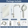 thumbnail image 5 of KAIYING Dual Shower Heads with Handheld Spray Combo, Magnetic Filtered Showerhead,Shower Head with Filter for Hard Water, 79" Long Hose (Brushed Nickel), 5 of 9