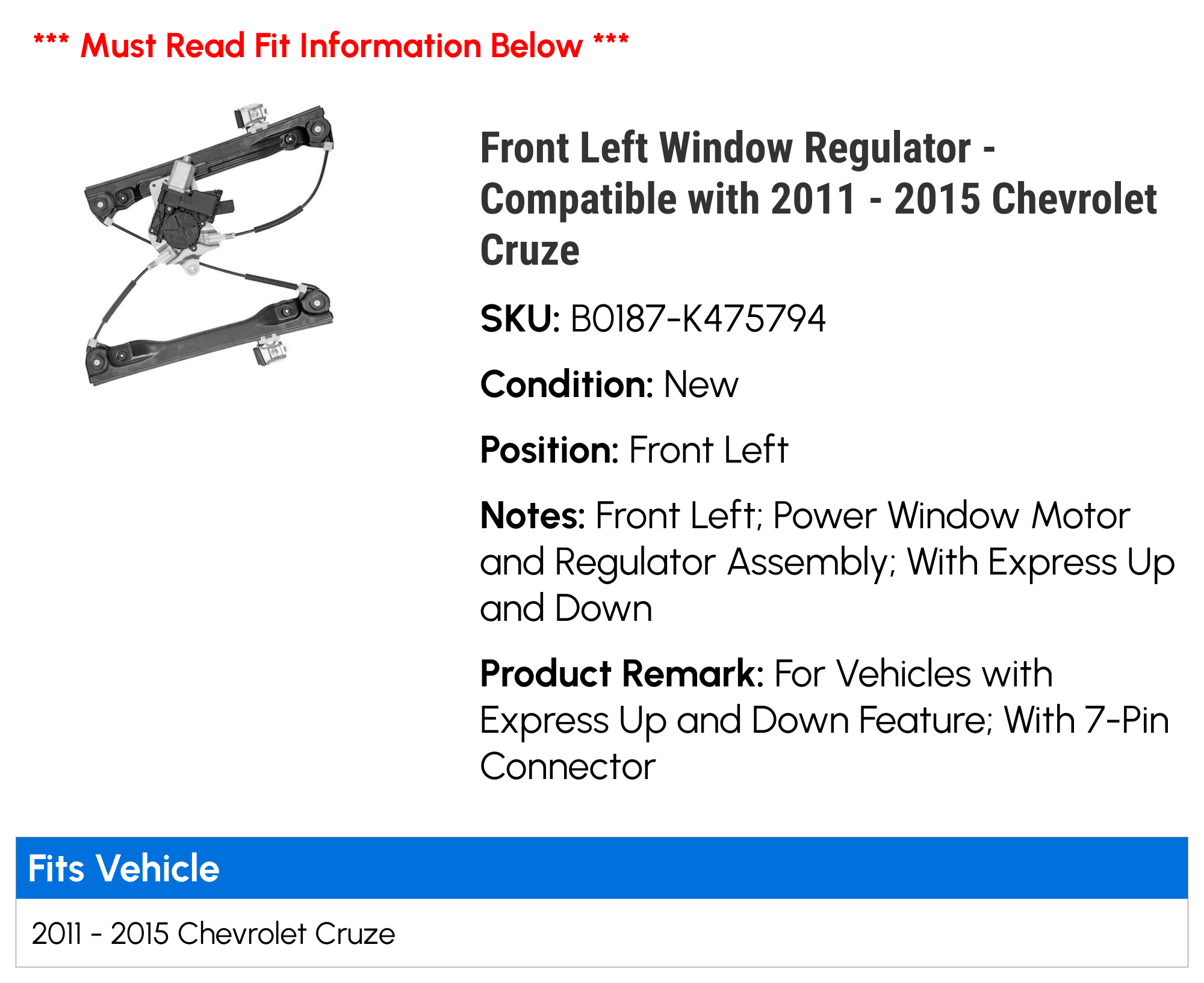 Sotto paraurti anteriore per Chevrolet Cruze 2009 2012 Cod. RDFAVX30666