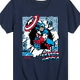 thumbnail image 3 of Marvel Captain America - Panels - Toddler and Youth Short Sleeve Graphic T-shirt, 3 of 5