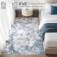 thumbnail image 2 of Living Room Area Rugs - x Abstract Large Soft Indoor Washable Rug Neutral Modern Low Pile Carpet for Bedroom Dining Room Farmhouse Home Office -, 2 of 9