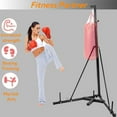 thumbnail image 5 of 150 Lbs Height Adjustable Punching Bag Stand W/Weighted Base, Heavy Duty Bag Stand, Steel Sandbag Rack Boxing Bag Stand, Free Standing for Home Gym Fitness, Stand Only, 5 of 7