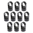 thumbnail image 2 of Plum Accessories Tapas de bucle para valla de eslabones de cadena negros | Tapa del riel superior del ojo | 2"" (1 7/8"" OD) x 1 5/8"" (Paquete de 10 tapas), 2 of 5