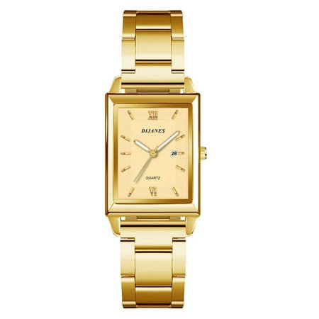 2023 Top Brand Luxury Watches for Men Fashion Quartz Wristwatch Square Gold Stainless Steel Business Clock Relogio Masculino Gold