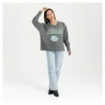 thumbnail image 3 of Women's Gameday Couture  Gray Southern University Jaguars French Terry V-Neck Pullover Sweatshirt, 3 of 6