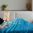 thumbnail image 3 of Fitness Soft Flannel Fleece Blanket, Motivation Regular Exercise Theme Fitness Words Checkered Backdrop Typography, Cozy Plush for Indoor and Outdoor Use, 60" x 80", Pale Blue White, by Ambesonne, 3 of 5