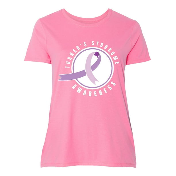 INKtastic - Turners Syndrome Awareness with Purple Ribbon Badge Women's ...