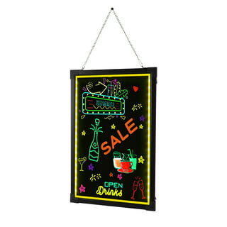 Double Sided Led Message Writing Board Illuminated DIY Painting Boards -  39.4 H X20.5 W in