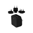 thumbnail image 1 of StarTech.com Chargeur Mural USB de Voyage 4 Ports - Adaptateur de Voyage International 34W/6.8A - Station de Charge USB Portable (USB4PACBK) - Adaptateur Secteur - 34 Watts - 6.8 A - 4 Connecteurs de Sortie (USB) - Noir - pour P/N : USBLT1MW, USBLT1MWS, USBLT2MB, USBLT2MW, USBLT30CMW, USBLT1MBW, USBLT1MW, 1 of 8