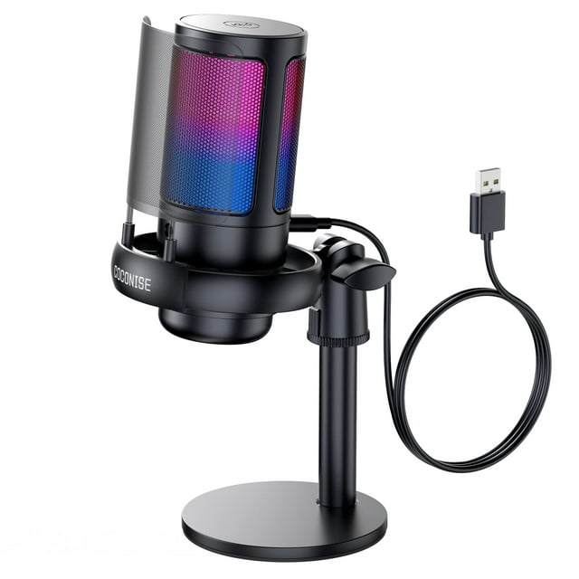 Micrófono para juegos COCONISE USB PC para podcasts y streaming de vídeos