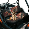 thumbnail image 2 of Uorisanigo UTV Seat Cover for Kawasaki Mule 4000 2009-2025, Tear-Resistant Retro American Flag Eagle Seat Cover for Mule with Elastic Band, Replacement Padded Protector UTV Accessories, 2 of 7
