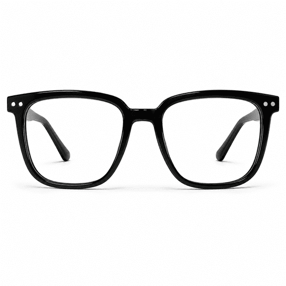 Blue Light Blocking Glasses Large Square Frame Clear Lens Fashion Eyewear for Women and Men, Stylish Computer Glasses for Daily Wear, Makeup-Free Natural Look