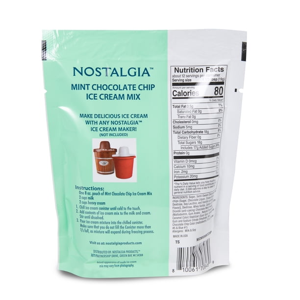 Nostalgia Mint Ice Cream - Yogurt frozen for grocery retail