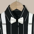 thumbnail image 3 of Hienoo Boys Formal Suit Wedding Party Short Sleeve Shirt & Suspenders Pants Set, 3 of 4